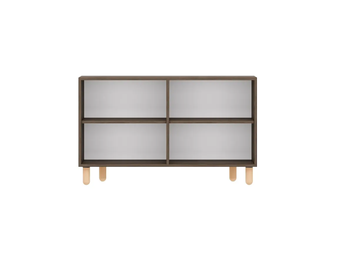 Buffet en bois "Roger" - 120 x 30 x 74 cm - Marron