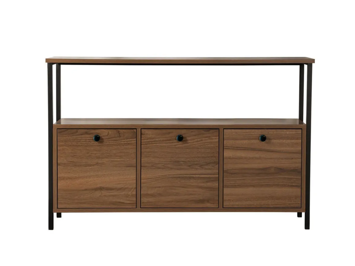 Buffet en bois "Solace" - 120 x 30 x 77 cm - Marron