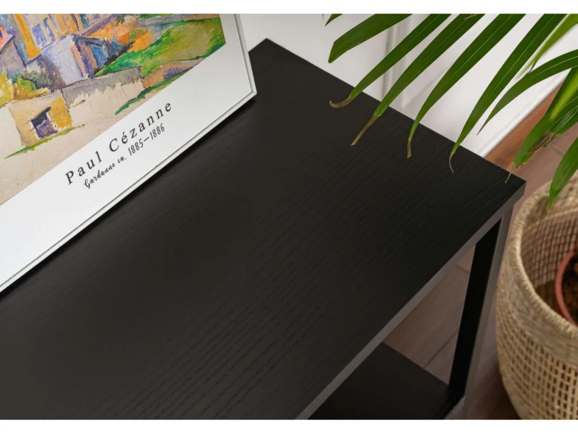 Buffet en bois "Solace" - 120 x 30 x 77 cm - Noir
