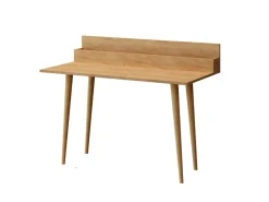 Bureau avec étagère en bois