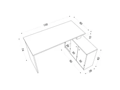 Bureau en bois 