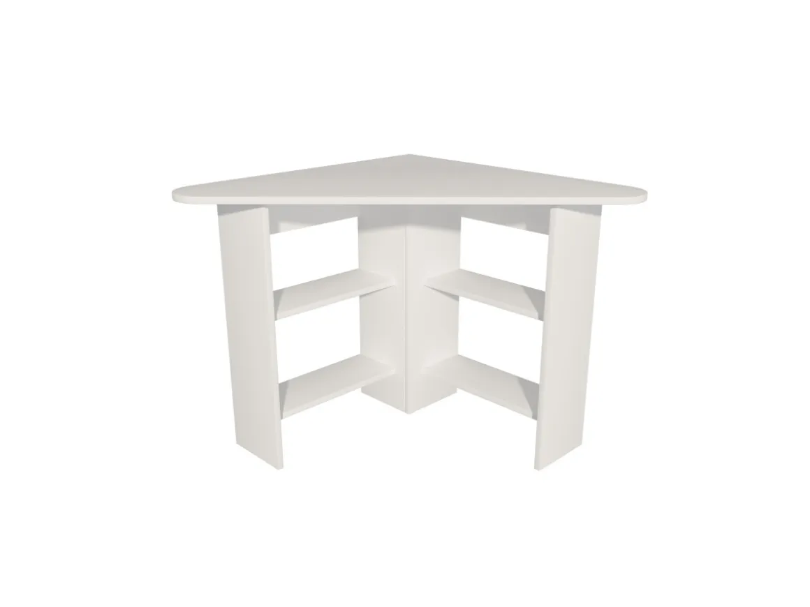 Bureau en bois "Corner " - 80 x 80 x 73 cm - Blanc