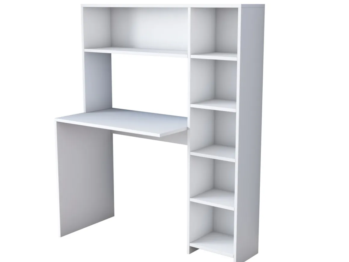bureau en bois "Haham" 113 x 40 x 142 cm - Blanc