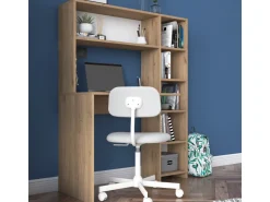 bureau en bois "Haham" 113 x 40 x 142 cm - Chêne