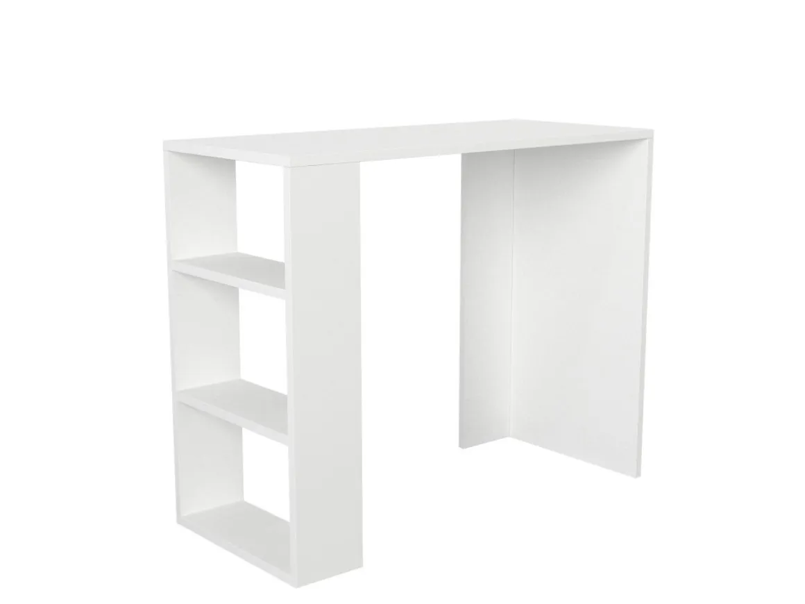Bureau en bois "Netenya" - 90 x 40 x 74 cm - Blanc
