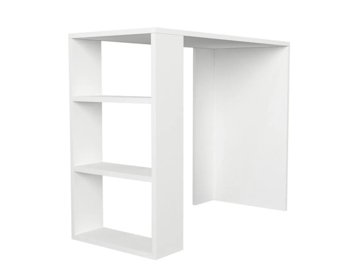 Bureau en bois "Netenya" - 90 x 40 x 74 cm - Blanc