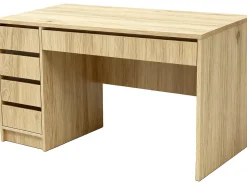 Bureau en bois 5 tiroirs