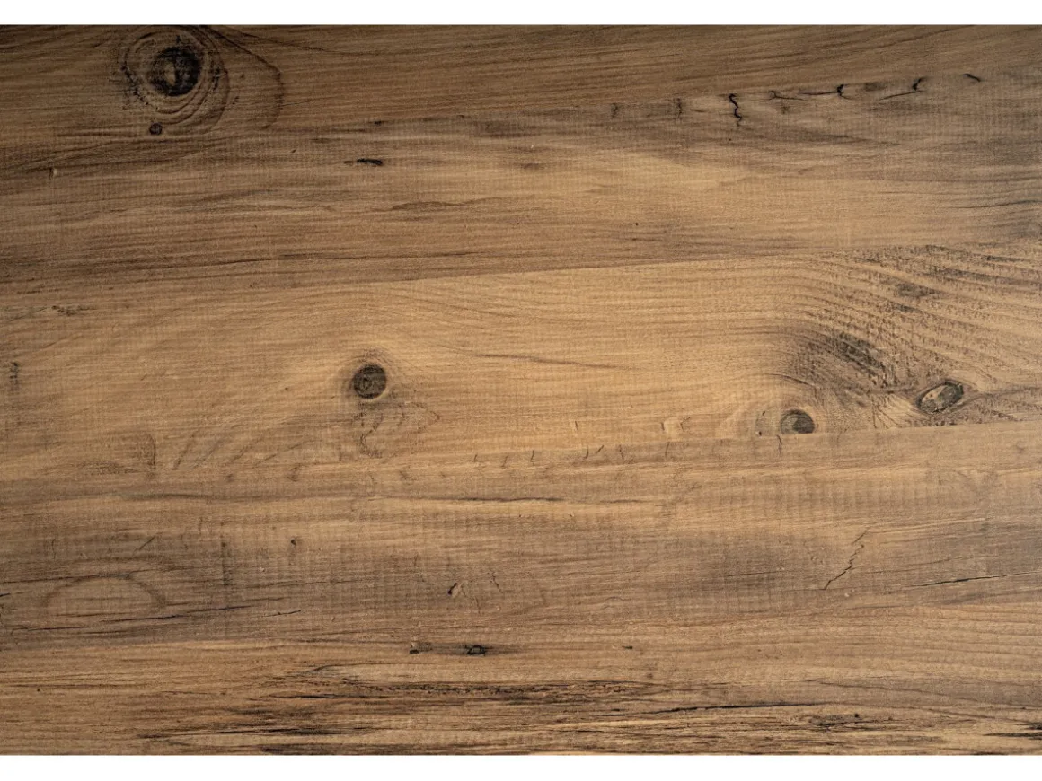 Bureau en bois "Twin Study Desk" - 240 x 60 x 74 cm - Pin atlantiqueNoir