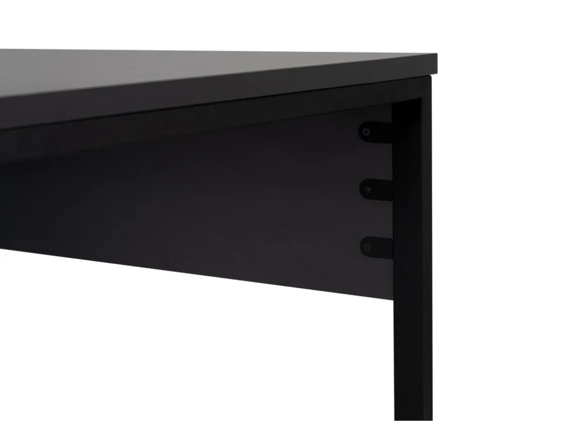 Bureau en bois "Twin Study Desk" - 240 x 60 x 74 cm - AnthraciteNoir