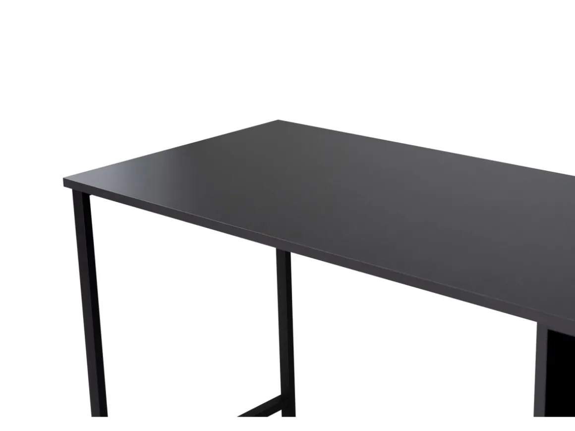 Bureau en bois "Twin Study Desk" - 240 x 60 x 74 cm - AnthraciteNoir