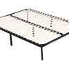 Cadre à lattes + pieds pour matelas de 140 x 190 cm - 20 lattes