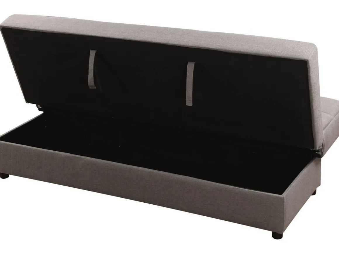 Canapé Clic-Clac "Enzo" - 186 x 80 x 87 cm - 3 places - Gris