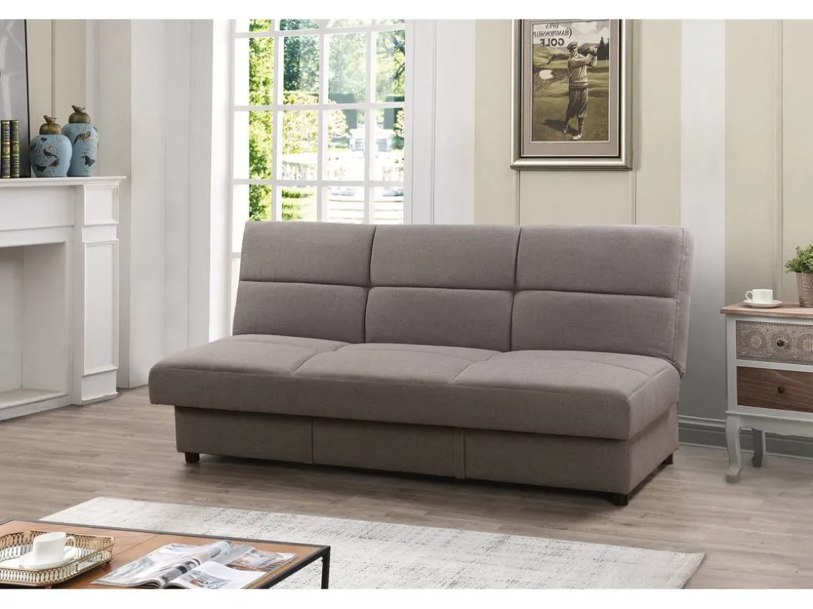 Canapé Clic-Clac "Enzo" - 186 x 80 x 87 cm - 3 places - Gris