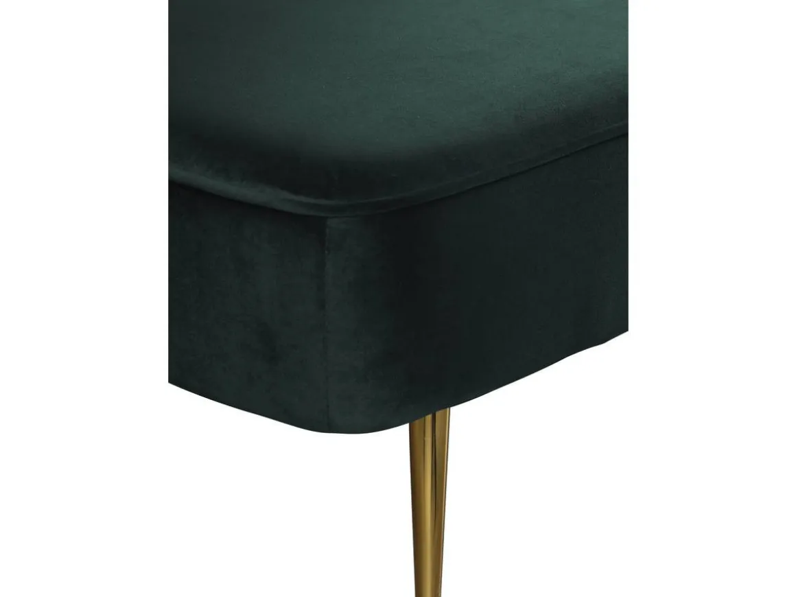 Canapé Clic Clac velours "James" - 180 x 83 x 75 cm - 3 places - Vert foncé.