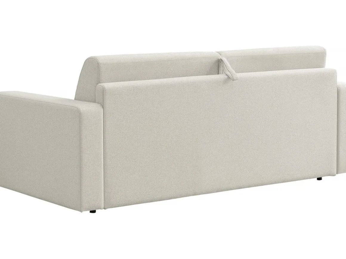 Canapé convertible express en tissu "Diana" - Couchage 140 cm - 3 places - Beige