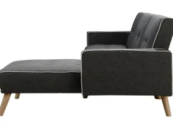 Canapé d'angle convertible et réversible "Jules" - 3 places - Gris