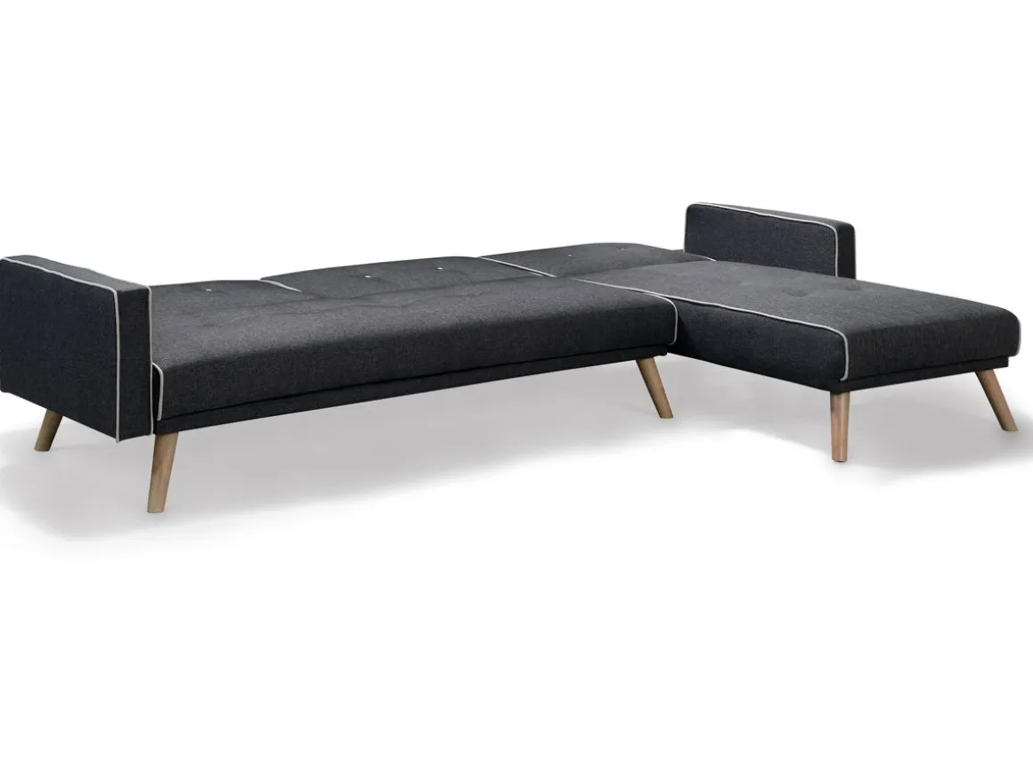 Canapé d'angle convertible et réversible "Jules" - 3 places - Gris