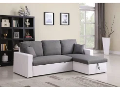Canapé d'angle convertible/ réversible avec coffre 