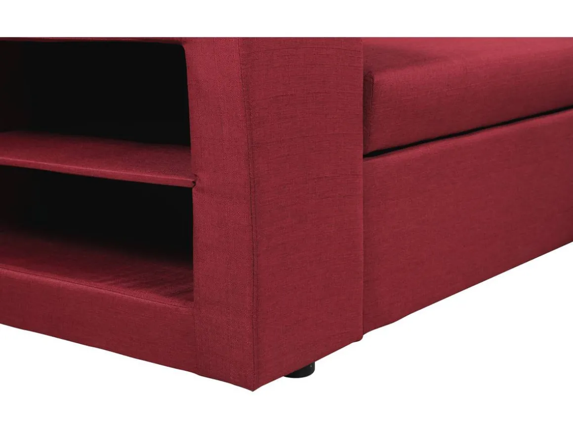 Canapé d'angle convertible/réversible "Axel" - 3 places - Rouge