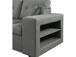 Canapé d'angle convertible/réversible tissu style bubble 