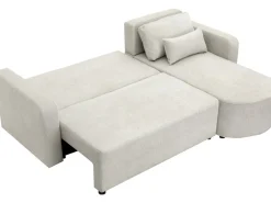 Canapé d'angle convertible/réversible en tissu