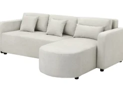 Canapé d'angle convertible/réversible en tissu