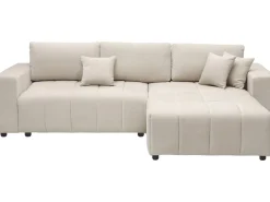 Canapé d'angle convertible style bubble tissu chenille
