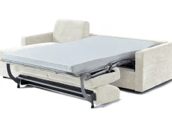 Canapé d'angle réversible convertible express en tissu "Celia" - 3 places  - Beige