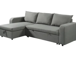 Canapé d'angle réversible/convertible en tissu