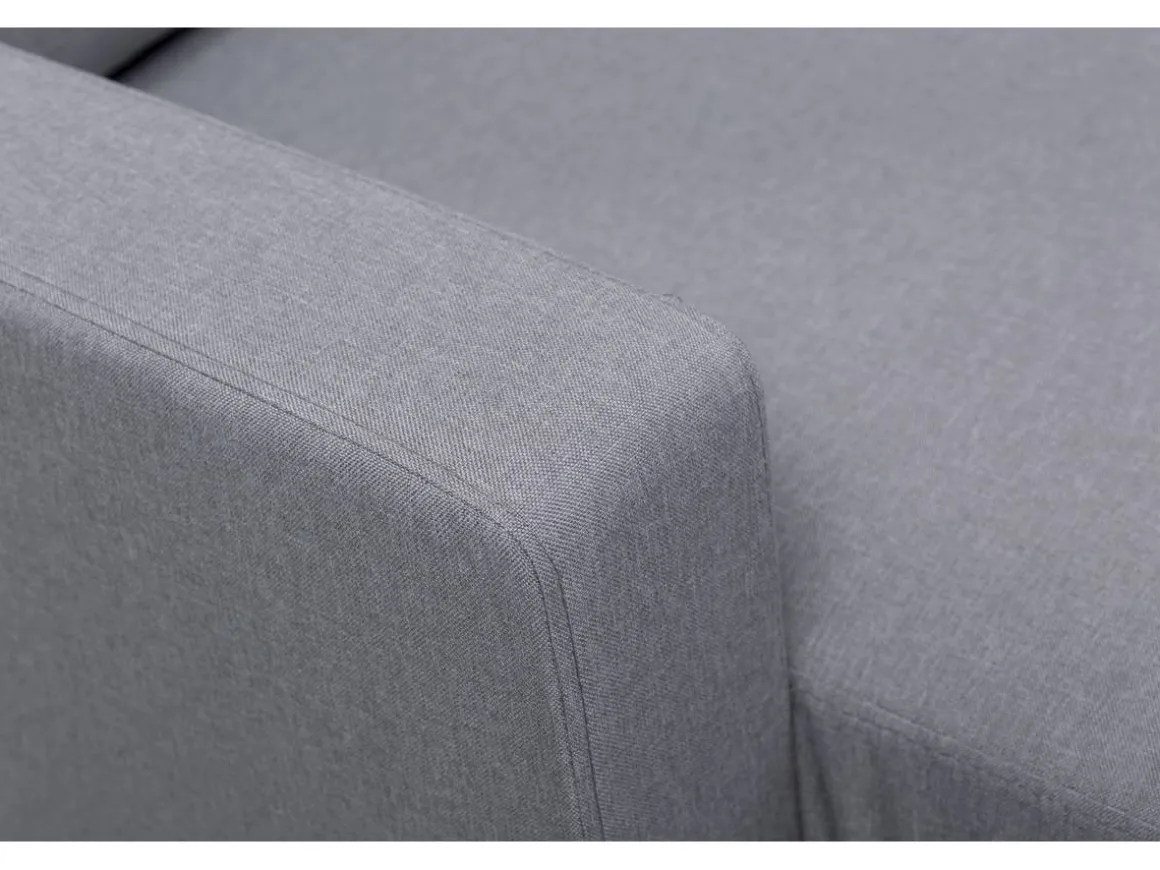 Canapé d'angle réversible en tissu "Gabby" - 3 places - Gris Clair