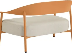 Canapé de jardin en plastique et métal "Céora" - 2 places - Orange
