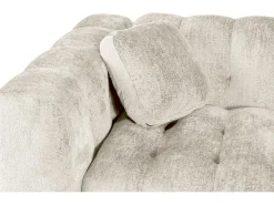 Canapé droit en tissu chenille