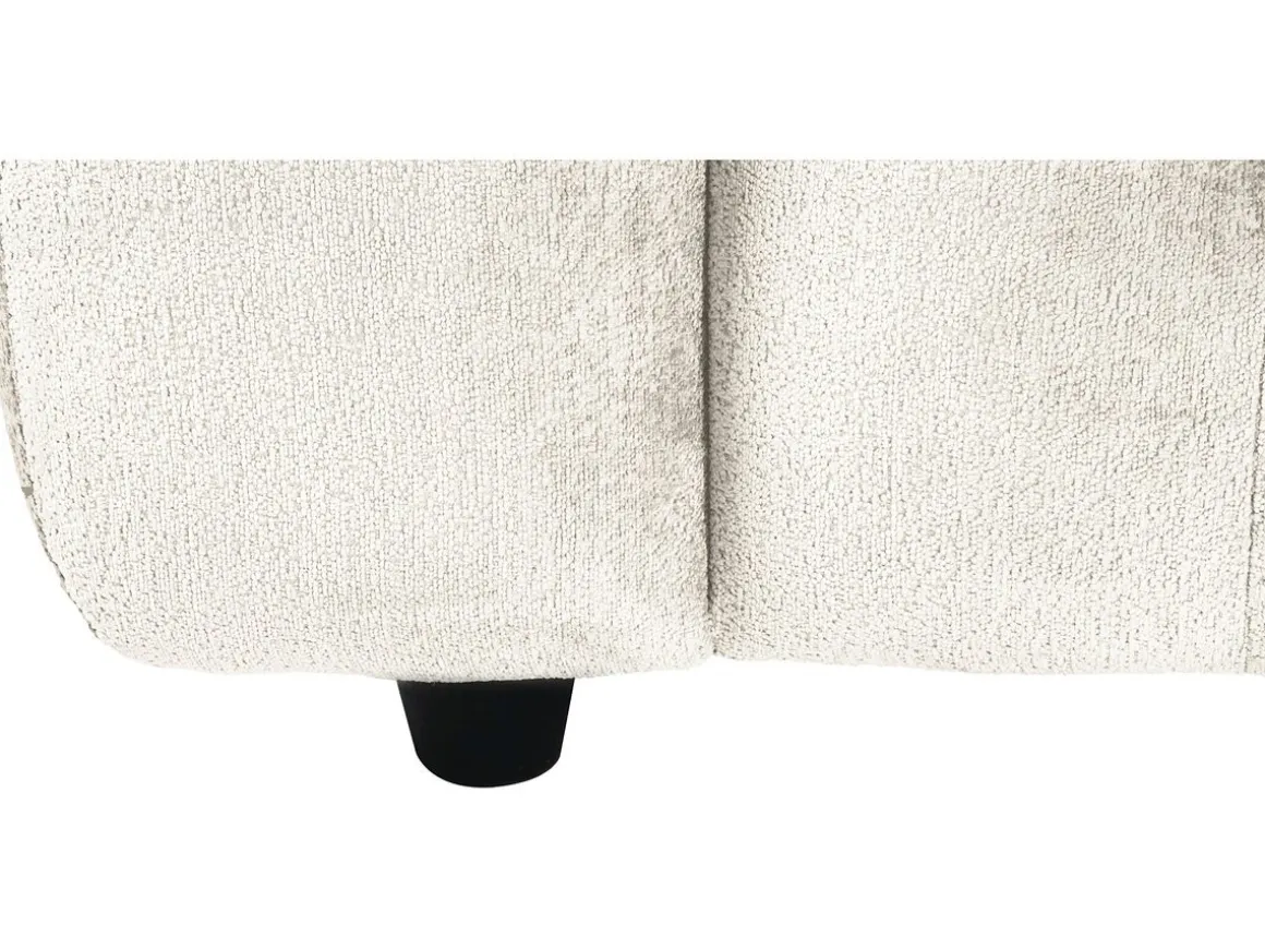 Canapé droit en tissu chenille "Vendome" - 3 places - Beige