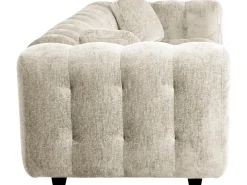 Canapé droit en tissu chenille