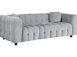 Canapé droit en tissu chenille 