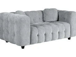 Canapé droit en tissu chenille 