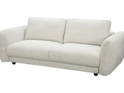 Canapé droit en tissu chenille "Saint Germain S" - 3 places - Beige