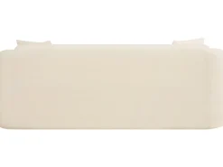 Canapé droit fixe en tissu 