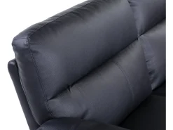 Canapé fixe en cuir reconstitué et PVC