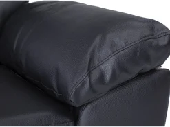 Canapé fixe en cuir reconstitué et PVC