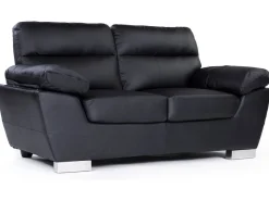 Canapé fixe en cuir reconstitué et PVC