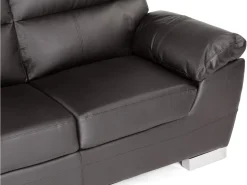 Canapé fixe en cuir reconstitué et PVC 