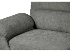 Canapé fixe en tissu "Dallas" - 210 X 88 X 90 cm - 3 places - Gris