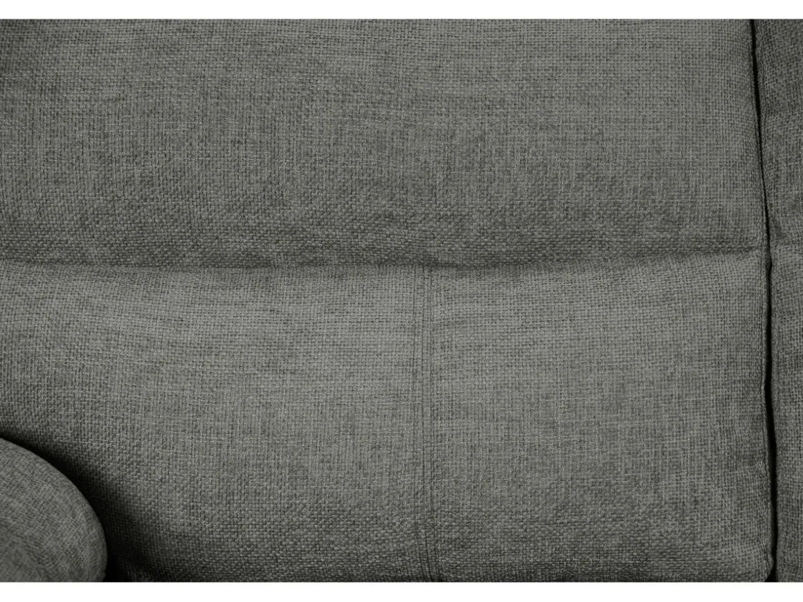 Canapé fixe en tissu "Dallas" - 210 X 88 X 90 cm - 3 places - Gris