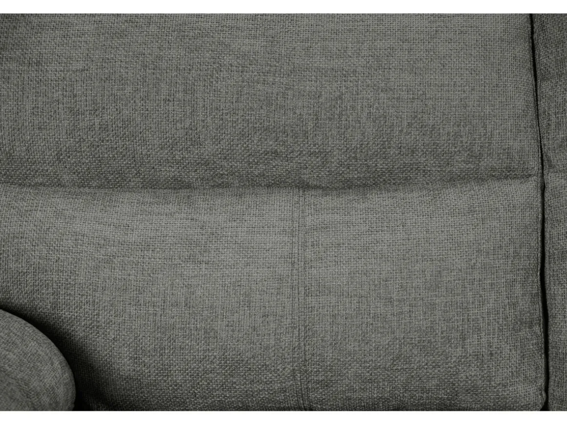 Canapé fixe en tissu "Dallas" - 169 x 88 x 90 cm - 2 places - Gris