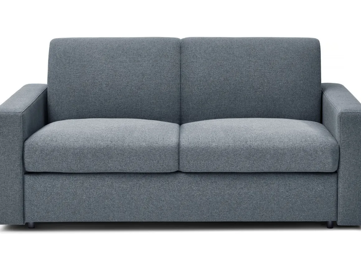 Canapé lit convertible express en tissu "Diana" - Gris
