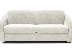 Canapé lit convertible express en tissu texturé "Laurie" - 202 x 107 x 85 cm
