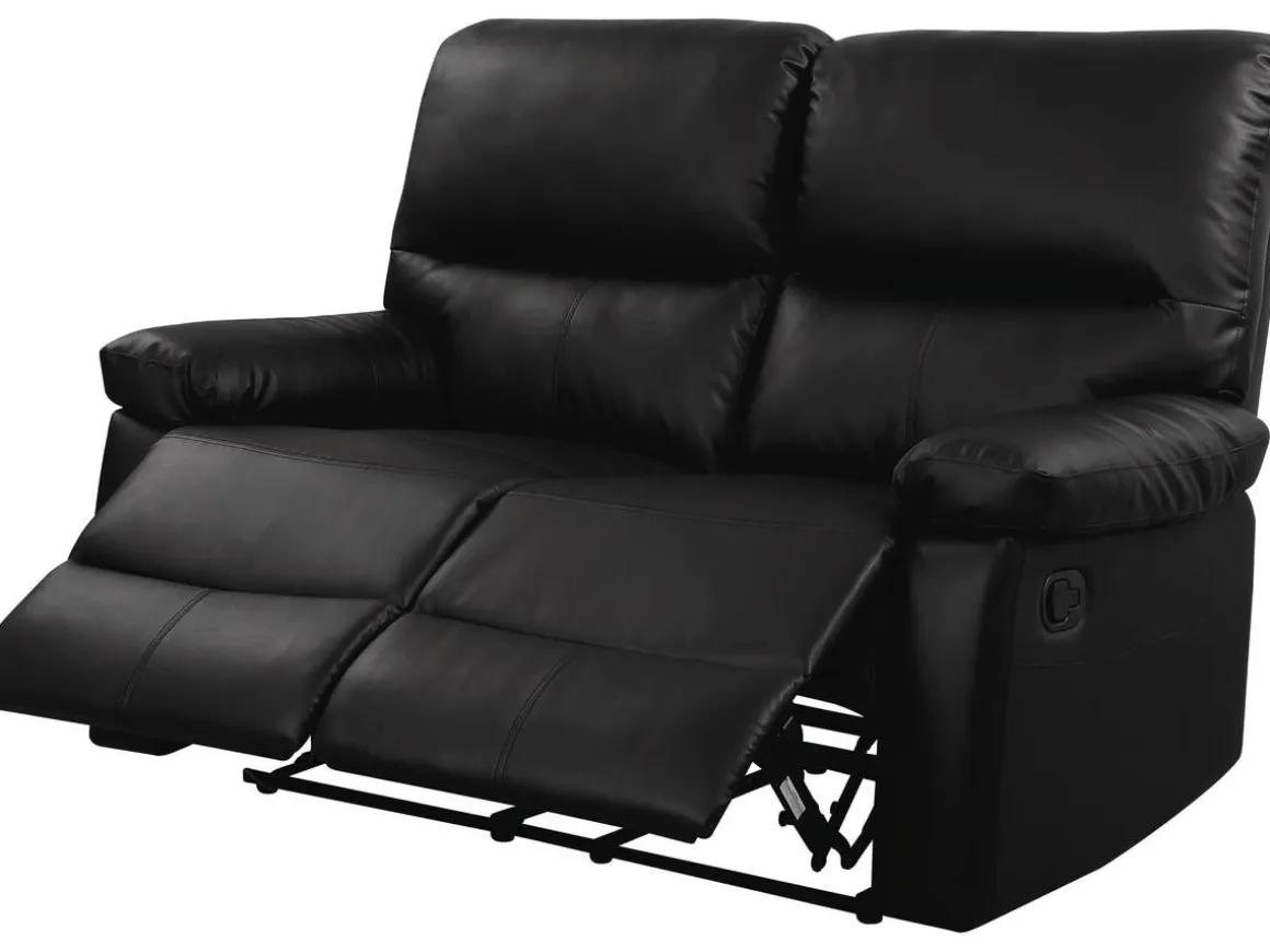 Canapé relax "Lincoln" - 147 x 89 x 103 cm - 2 places - Noir