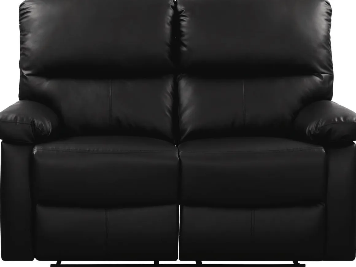 Canapé relax "Lincoln" - 147 x 89 x 103 cm - 2 places - Noir