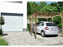 Carport voiture en bois